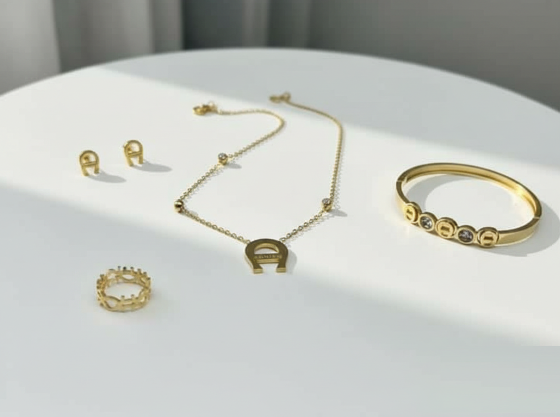 Horseshoe Design Jewelry Set