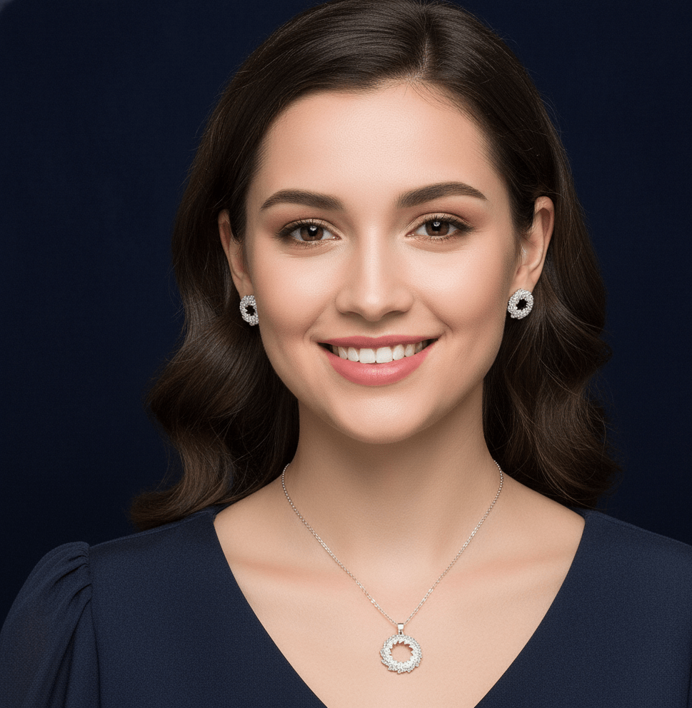 Royal Crown Circle Jewelry Set